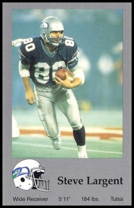 1988 Seattle Seahawks Police 9 Steve Largent